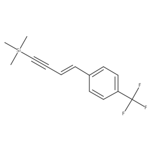 1-(Trifluoromethyl)-4-[(1E)-4-(trimethylsilyl)-1-buten-3-yn-1-yl]benzene结构式