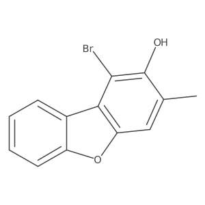 1-Bromo-3-methyl-dibenzofuran-2-ol结构式