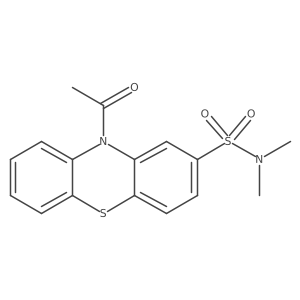 10-Acetyl-N,N-dimethyl-10H-phenothiazine-2-sulfonamide Structure