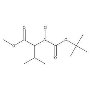 N-Chloro-N-[(1,1-dimethylethoxy)carbonyl]-L-valine methyl ester结构式