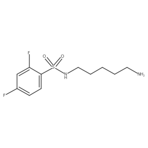 n-(5-Aminopentyl)-2,4-difluorobenzenesulfonamide结构式