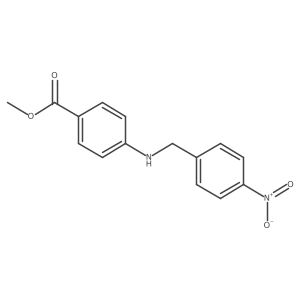 4-(4-Nitro-benzylamino)-benzoic acid methyl ester结构式