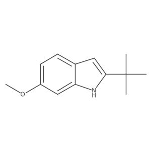 2-(tert-Butyl)-6-methoxy-1H-indole结构式