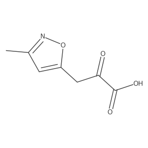 3-(3-Methyl-1,2-oxazol-5-yl)-2-oxopropanoic acid Structure