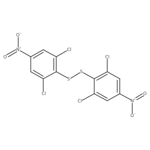 1,3-Dichloro-2-[(2,6-dichloro-4-nitrophenyl)disulfanyl]-5-nitrobenzene结构式
