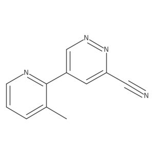 5-(3-Methylpyridin-2-yl)pyridazine-3-carbonitrile结构式