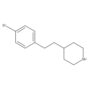 4-[2-(4-Bromophenyl)ethyl]piperidine Structure