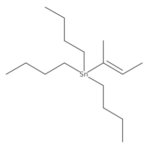 (Z)-Tributyl(1-methyl-1-propenyl)stannane结构式