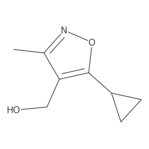 (5-Cyclopropyl-3-methyl-1,2-oxazol-4-yl)methanol结构式