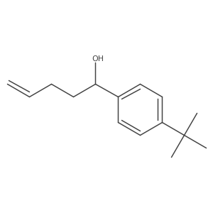 1-(4-Tert-butylphenyl)pent-4-en-1-ol结构式