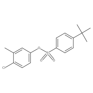 Cc1cc(OS(=O)(=O)c2ccc(C(C)(C)C)cc2)ccc1Cl结构式