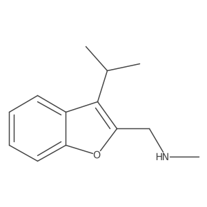 (3-isopropylbenzofuran-2-yl)-N-methylmethanamine结构式