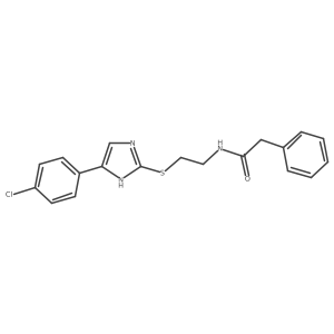 N-(2-((5-(4-chlorophenyl)-1H-imidazol-2-yl)thio)ethyl)-2-phenylacetamide Structure
