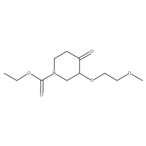 Ethyl 3-(2-methoxyethoxy)-4-oxopiperidine-1-carboxylate结构式