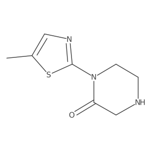 1-(5-Methyl-thiazol-2-YL)-piperazin-2-one结构式