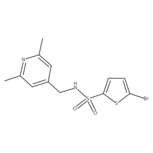 5-Bromo-N-[(2,6-dimethyl-4-pyridinyl)methyl]-2-thiophenesulfonamide Structure