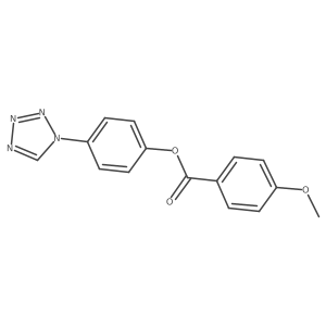 4-(1H-tetrazol-1-yl)phenyl 4-methoxybenzoate结构式