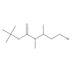 (3-Bromo-1-methyl-propyl)-methyl-carbamic acid tert-butyl ester结构式