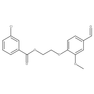2-(4-Formyl-2-methoxyphenoxy)ethyl 3-chlorobenzoate Structure