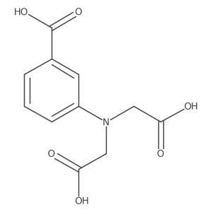 3-[Bis(carboxymethyl)amino]benzoic acid结构式