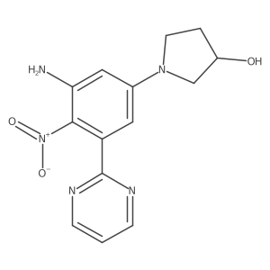 1-(3-Amino-4-nitro-5-(pyrimidin-2-yl)phenyl)pyrrolidin-3-ol Structure
