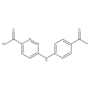 6-[(4-Acetylphenyl)amino]-3-pyridazinecarboxylic acid结构式