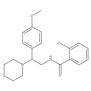 2-chloro-N-(2-(4-methoxyphenyl)-2-morpholinoethyl)benzamide Structure
