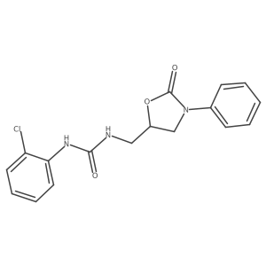 1-(2-Chlorophenyl)-3-((2-oxo-3-phenyloxazolidin-5-yl)methyl)urea Structure