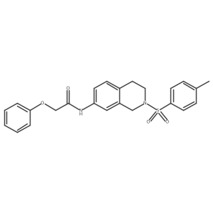 2-phenoxy-N-(2-tosyl-1,2,3,4-tetrahydroisoquinolin-7-yl)acetamide Structure