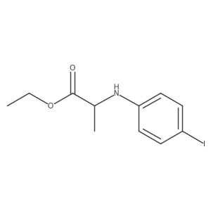 N-(4-Iodophenyl)alanine ethyl ester结构式