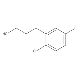 3-(2-Chloro-5-fluorophenyl)propan-1-OL Structure