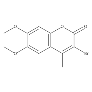 3-Bromo-4-methyl-6,7-dimethoxycoumarin结构式