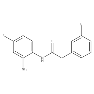 N-(2-Amino-4-fluorophenyl)-3-fluorobenzeneacetamide结构式