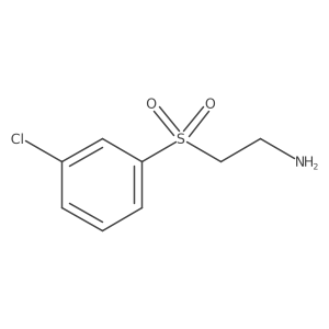Ethanamine,2-[(3-chlorophenyl)sulfonyl]- Structure