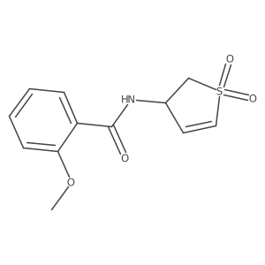 N-(1,1-dioxido-2,3-dihydrothiophen-3-yl)-2-methoxybenzamide结构式