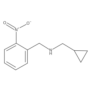 (Cyclopropylmethyl)[(2-nitrophenyl)methyl]amine结构式