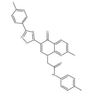 3-[(benzyloxy)methyl]-1-methyl-N-[3-(trifluoromethyl)phenyl]-1,4,6,7-tetrahydro-5H-pyrazolo[4,3-c]pyridine-5-carboxamide Structure
