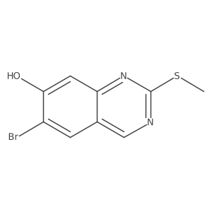 6-Bromo-2-(methylthio)quinazolin-7-ol结构式