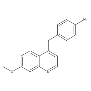 4-((7-Methoxyquinolin-4-yl)methyl)benzenamine结构式