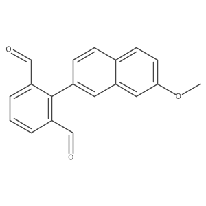 2-(7-Methoxy-2-naphthalenyl)-1,3-benzenedicarboxaldehyde Structure