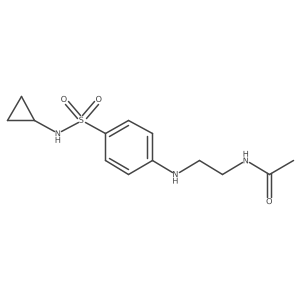 N-[2-[[4-[(Cyclopropylamino)sulfonyl]phenyl]amino]ethyl]acetamide结构式