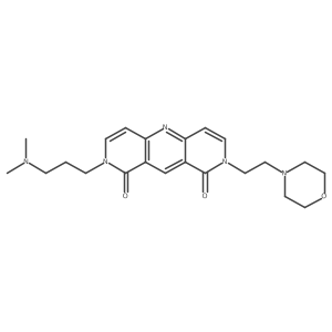2-[3-(Dimethylamino)propyl]-8-[2-(4-morpholinyl)ethyl]pyrido[4,3-b][1,6]naphthyridine-1,9(2H,8H)-dione Structure