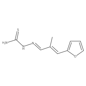2-[3-(2-Furanyl)-2-methyl-2-propen-1-ylidene]hydrazinecarbothioamide结构式
