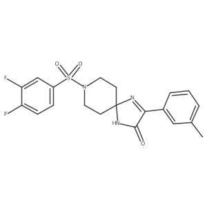 8-((3,4-Difluorophenyl)sulfonyl)-3-(m-tolyl)-1,4,8-triazaspiro[4.5]dec-3-en-2-one Structure