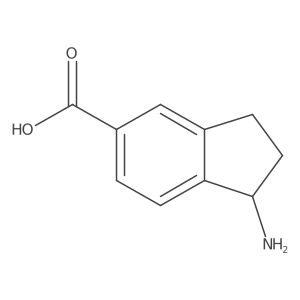 (R)-1-Amino-2,3-dihydro-1H-indene-5-carboxylic acid结构式