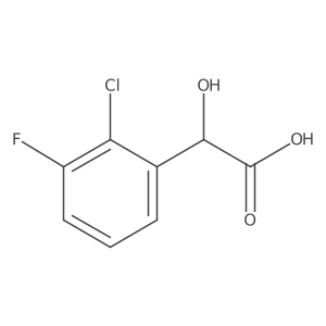 2-(2-Chloro-3-fluorophenyl)-2-hydroxyacetic acid Structure