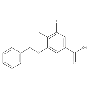 3-(Benzyloxy)-5-fluoro-4-methylbenzoic acid结构式