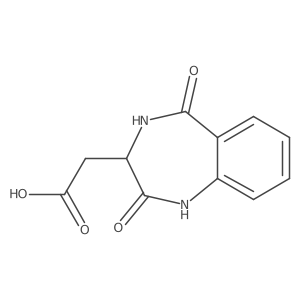 2-[(3S)-2,5-dioxo-2,3,4,5-tetrahydro-1H-1,4-benzodiazepin-3-yl]acetic acid Structure