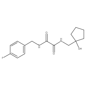 N1-(4-fluorobenzyl)-N2-((1-hydroxycyclopentyl)methyl)oxalamide Structure