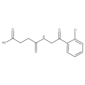 3-{[2-(2-Chlorophenyl)-2-oxoethyl]carbamoyl}propanoic acid Structure